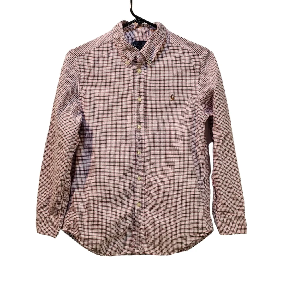 Ralph Lauren Button‎ Down Checked Long Sleeve Shirt Size L (14-16) Youth